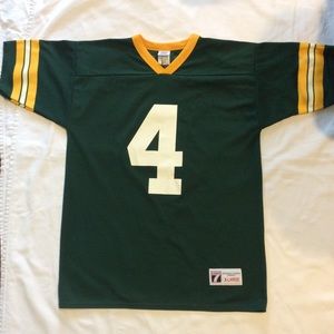 Vintage Brett Favre Green Bay Packers logo 4 Jersey SZ XL